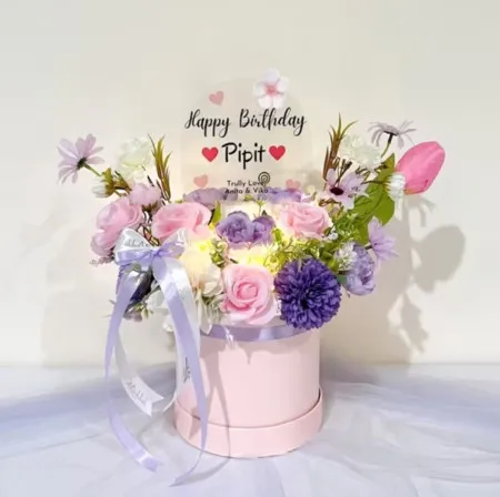 Bloom Box Akrilik Ucapan Ulang Tahun Kabupaten Jepara